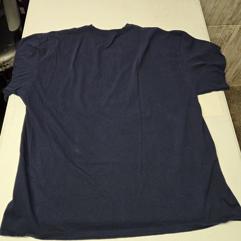 Women's Navy Blue Smiley Flower T-Shirt - Picture 8 of 8